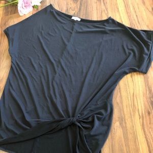 White Birch Black Off Shoulder Tee